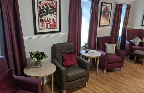 Abermill Care Home Cinema Room