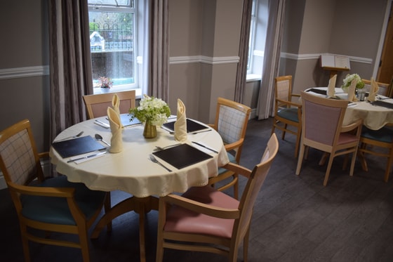 Abermill Care Home Dining area