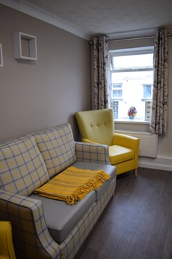 Abermill Care Home sofa seat