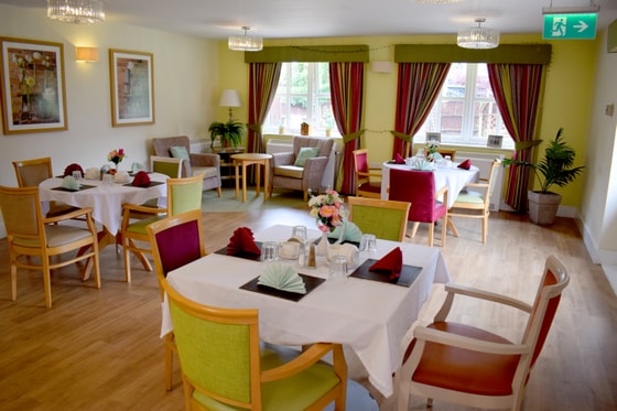 Communal dining area