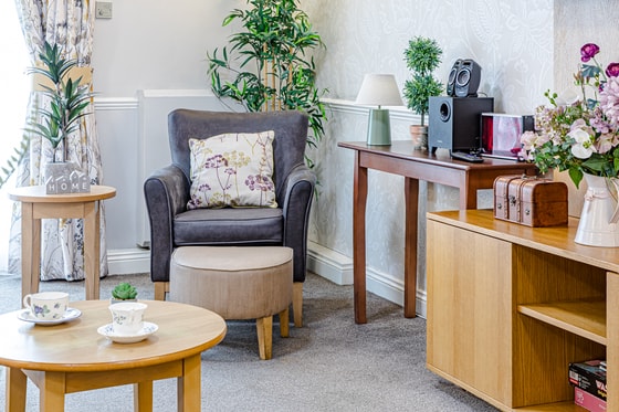 aston house living area seat tea