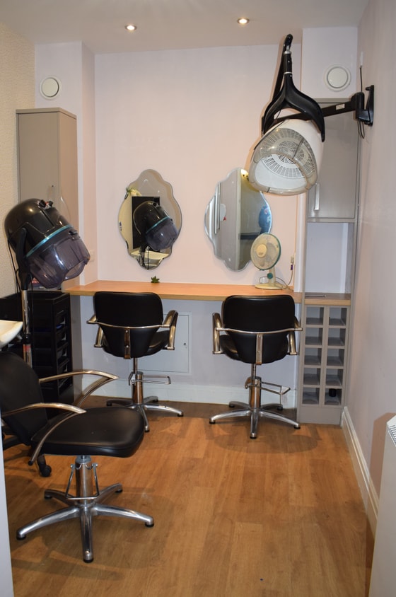 Hair salon and seating