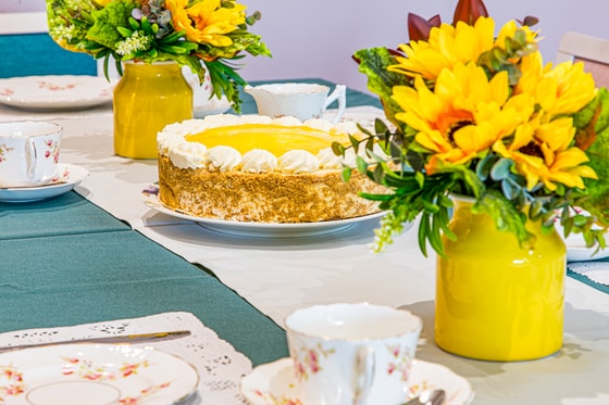 Colourful dessert