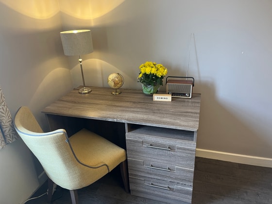 Desk and chair