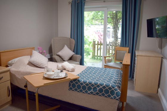 Brompton House Care Home single bedroom