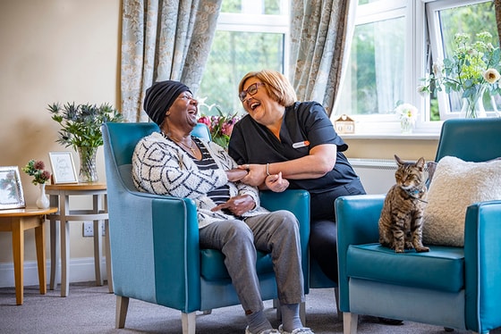 Brookdale View Care Home Support worker lounge