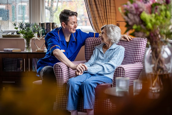 Brookdale View Care Home Support worker lounge armchair