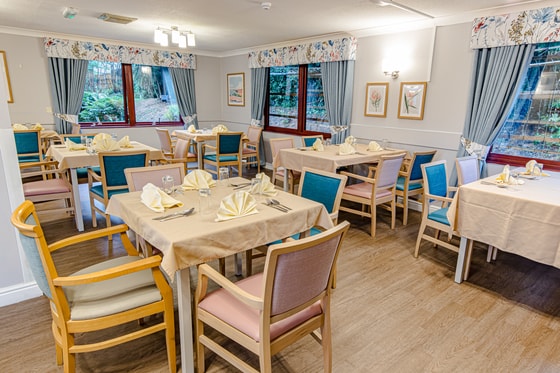 Silverwood Care Home dining area