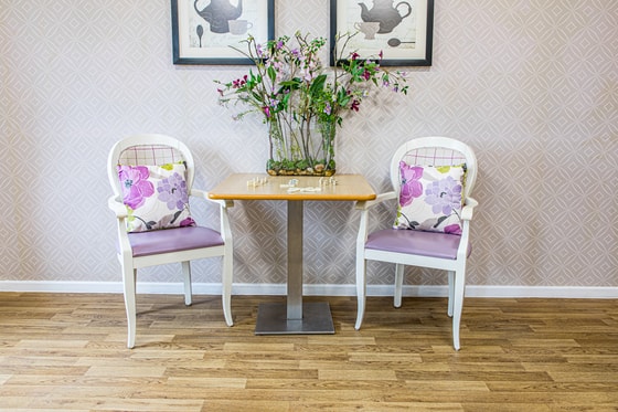 Senior Living Pink chairs 