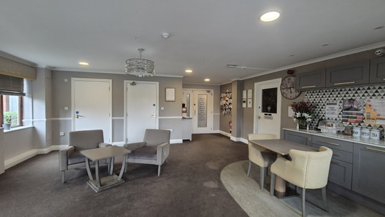 Reception area seating