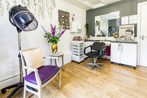 Senior living hair salon