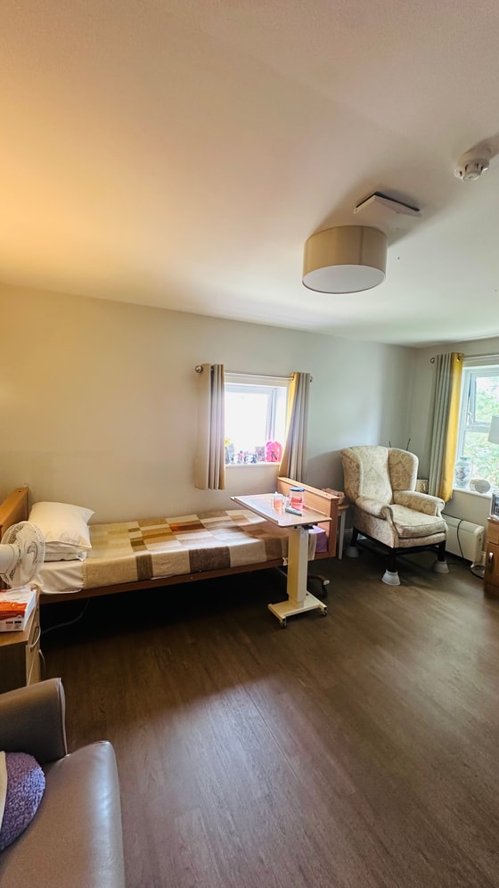 Haven Care Home Single bed room, single bed