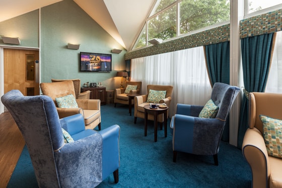 Senior living blue room