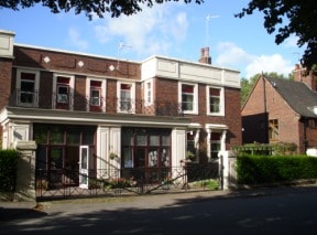 Red bricked building