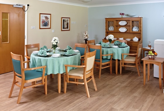Senior living dining table