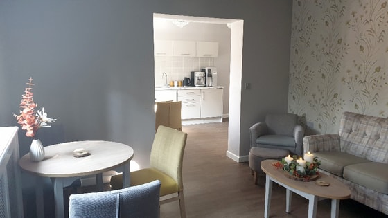 Senior living cafe table