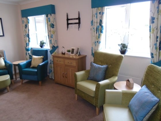 Trafalgar Park Care Home - Green and Blue chairs