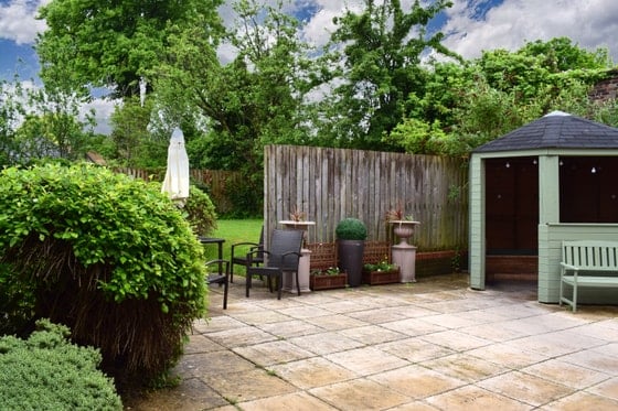 Fazakerley House Care Home - Outdoor Wooden fence garden