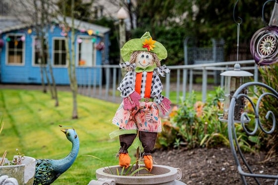 Finavon Court Care Home - Outdoor flower pot decoration