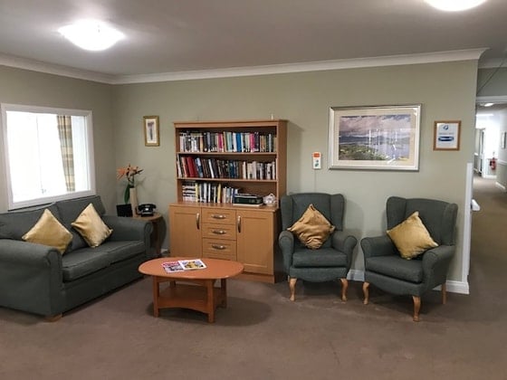 Cold Springs Park Care Home - Senior living blue seating