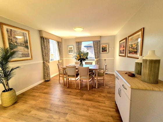 Oakhill House Care Home - Senior living dining room