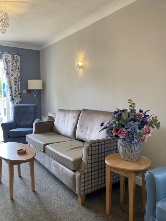 Ashington Grange Care Home - Seaspray sofa