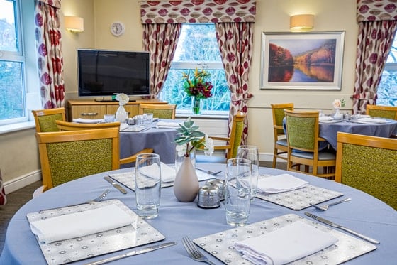 Hodge Hill Grange Care Home - Senior living dining room