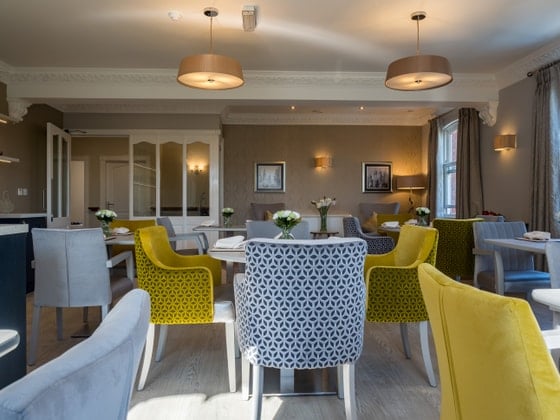 Newlands Care Home - Senior living tables and chairs