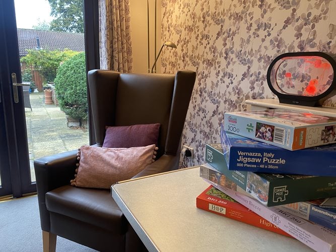 Willow Court Care Home - Senior living armchair pillows