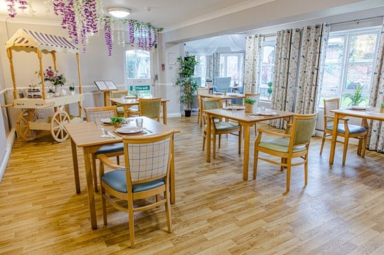 Aston House Care Home - aston house dining area dining tables