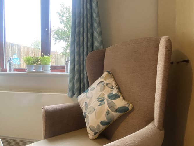 Willow Court Care Home - Senior living brown armchair