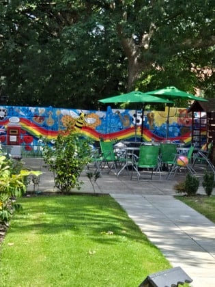 Westleigh Lodge Care Home - Outdoor seating area