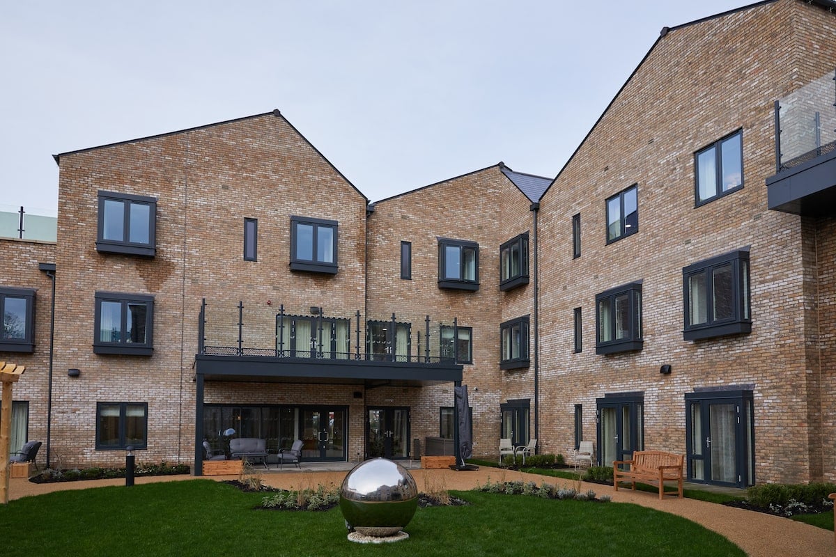 Mossdale care home water feature