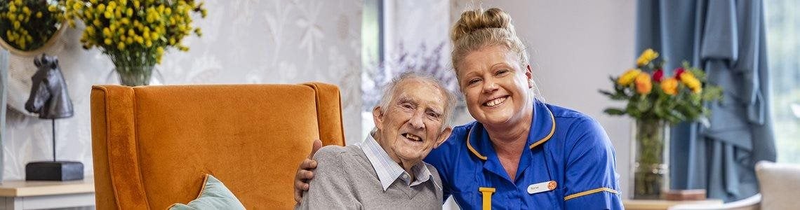 Bluebell view resident orange chair