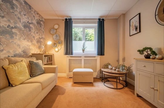 Rose Court Care Home - white walled living room