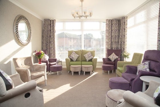Elmwood House Care Home - Senior living lounge room