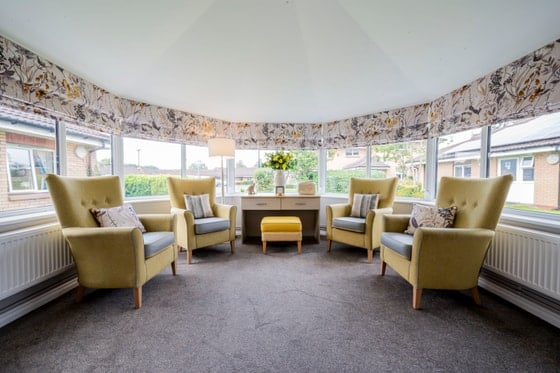 Hatton Lea Care Home - Group window seating area