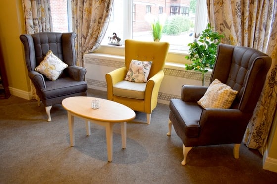 Acorn Hollow Care Home - 2 brown high chairs