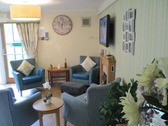 Woodside Court  - Blue armchairs seating