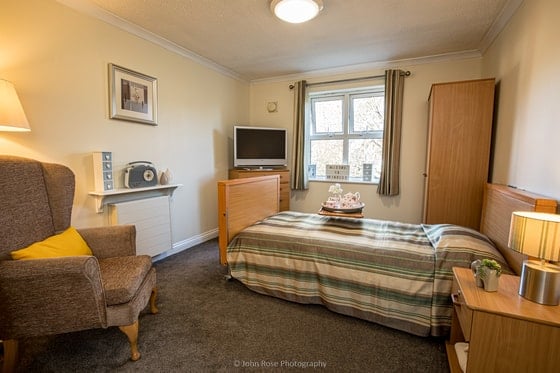 Brindley Court Care Home - Brindley Court Bedroom Bed Chair