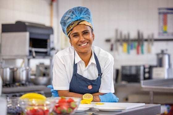 Leighton Court Care Home - Happy senior living chef