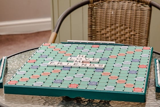 Clarendon Hall Care Home - scrabble activity