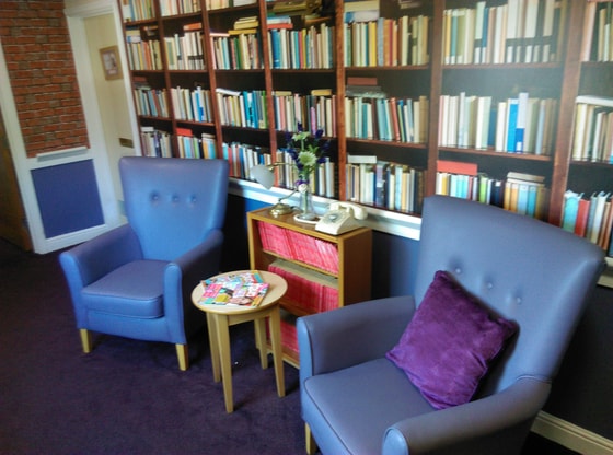 Windsor Court Care Home - 2 Purple chairs