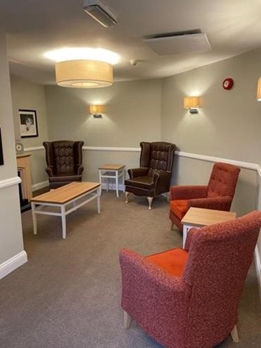 Haven Care Home - Haven Care Home living area with armchairs