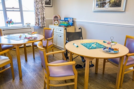 Springwater Lodge Care Home - Communal dining area