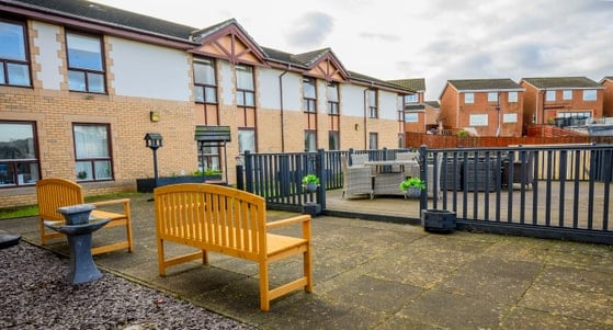 Merino Court Care Home - Merino Court Care Home courtyard