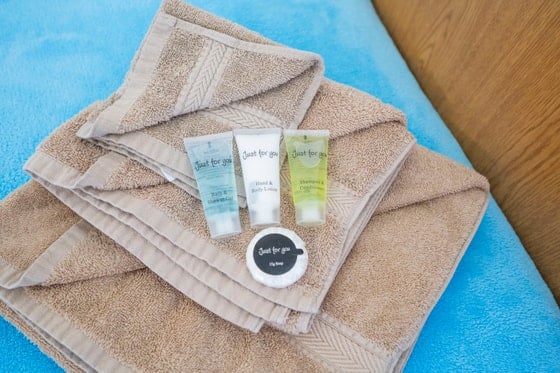 Hatton Lea Care Home - towels with luxury products