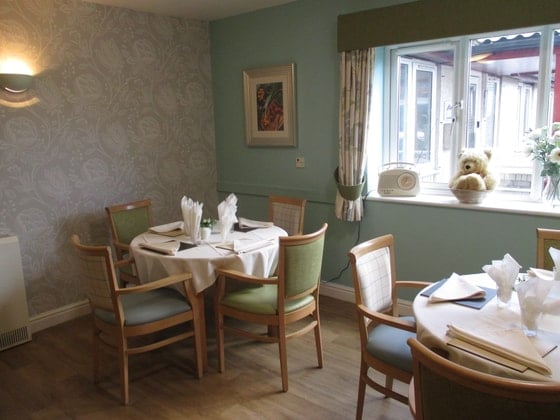 Trafalgar Park Care Home - Green and blue chairs