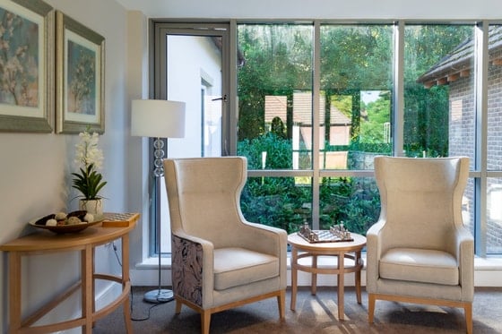 Charters Court Care Home - Twin seats with window