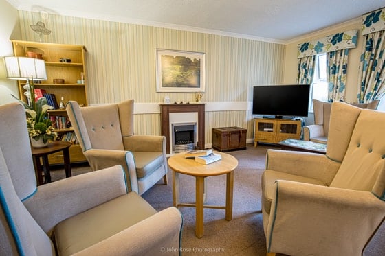 Brindley Court Care Home - Brindley Court Sitting Area TV Chairs